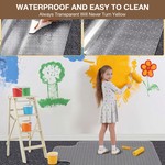 Topika Clear Chair Mat With Lip, 90x120cm Floor Protector for Desk Chairs