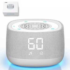 Topika White Noise Baby Sleep Machine with Clock & Night Light