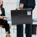 VSelect Accordion File Folder Organizer 13-Pocket Expanding Document Folder