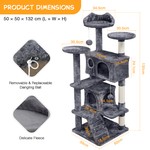 Cat Tree Tower for Cats,Cat Scratching Post&Tower Play House