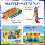 Topika Diamond Window Magnetic Tiles Building Set with Colour Box 120-Piece