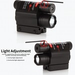 Topika - Tactical Red Laser Sight & 200LM LED Flashlight Picatinny Mount