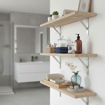 Topika Floating Shelves Brackets Stainless Steel Concealed Support 8Pcs Set