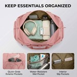 Topika Stylish Gym Bag With Shoe Compartment & Water Bottle Pouch