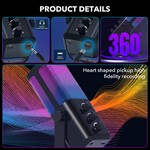 Topika - Square RGB Gaming Microphone, USB PC Streaming Mic Kit with Stand