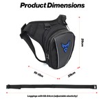 Motocentric Waterproof Motorcycle Leg Bag ExpandableThigh Bag Waist Bag