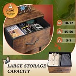 Topika - Fabric Dresser 5 Drawer Tall Dresser for Bedroom, Closet Organiser