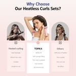 Topika Heatless Curls Overnight Soft Heatless Curlers Set 2 Pieces