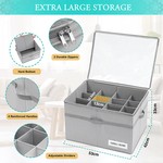Topika-Shoe Rack Organizer for Entryway,Shoe Organiser Large 16 Mesh Pocket