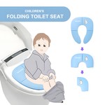 Topika Foldable Travel Potty Seat for Toddlers, Round & Oval Toilets