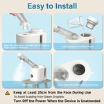 Topika Nano Facial Steamer with 360 Rotating Nozzle for Home Spa Skincare