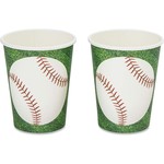 Topika-Baseball Party Plates Napkins Cup Set for Sports Theme Party Supply