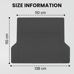 Topika Rubber Cargo Boot Floor Mat Liner Compatible with Cars/SUVs/Trucks