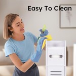 Topika Slim Bathroom Storage Cabinet with Paper Holder for Small Spaces