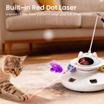 Topika Cat Laser Toy Auto Rotating Feather Ball Interactive Toy