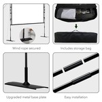 Topika - Projector Screen 120 Inch Projection Screen With Stand Portable