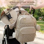 Topika Diaper Bag Backpack Large Travel Bag with Changing Pad