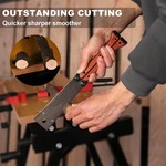 Topika - Japanese Pull Saw 16cm, Folding Double-Edge Flush Cut Saw for Wood