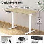 Topika Standing Desk Adjustable Height Sit Stand Desk for Home Office
