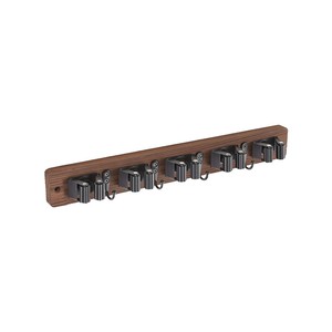Topika - Mop and Broom Holder Wall Mount with Racks and Hooks for Storage