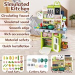 Topika Kids Kitchen Play Set with Light, Sound and Play Food