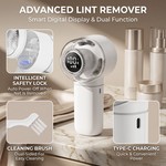 Topika 2in1 Digital Fabric Shaver, Rechargeable Clothes Shaver With 3 Heads