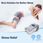 Topika Knee Pillow for Side Sleepers, Memory Foam Leg Pillow for Comfort