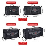 Motocentric 50/60L Waterproof Motorcycle Tail Bag, Rear Seat Travel Luggage