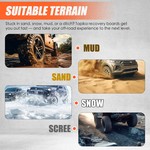 Topika 2 Piece Recovery Boards 10T Load, Off-Road Traction for Sand & Mud
