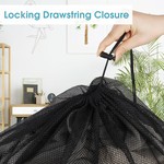 Topika Mesh Laundry Bag, Large Drawstring Travel Bag For Clothes, 2 Piece