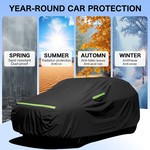 TopikaAuto 10-Layer SUV Car Cover UV Resistant and Waterproof All Weather