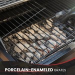 Topika Outdoor Charcoal Braai Grill & Dual Side Tables, Hooks, Thermometer