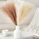 Topika Dried Pampas Grass Decor 30pcs 42cm Artificial Flower for Home Decor
