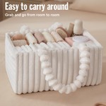 Topika Baby Diaper Caddy, Diaper Caddy Organizer, Diaper Organizer White