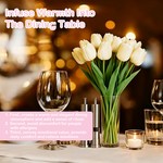 Topika Artificial Flowers 30pcs Real Touch Tulip Bouquet Home Decor