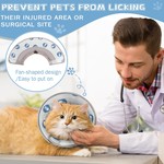 TopikaPet - Soft Cat Cone Collar Adjustable, Lightweight, Prevents Licking