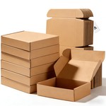 Topika Corrugated Mailer Box 25 Pack, Durable Shipping Boxes for Packaging