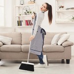 Topika 3-in-1 Long Handle Broom and Dustpan Set for Home & Office Cleaning
