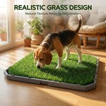 Topika Dog Grass Pad with Tray, Indoor Dog Toilet for Potty Training