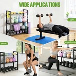 Topika - Adjustable Dumbbell Rack Weight Rack Gym Rack For Home Gym Storage