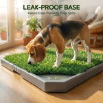 Topika Dog Grass Pad with Tray, Indoor Dog Toilet for Potty Training