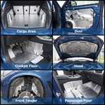 Topika Car Sound Proofing Sheet, Vehicle Soundproof Foil Foam Mat 250x100cm