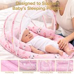 Topika Baby Sleeping Tent With Enclosure & Mosquito Net, Portable Baby Bed.