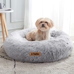 Topika Dog /Cat Bed 50cm Fluffy Faux Fur Donut Cuddler for Small Pets