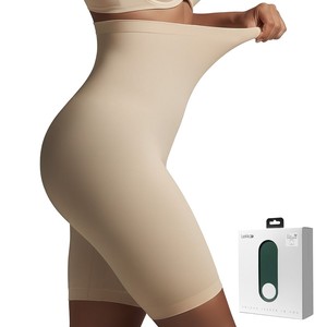 Lekkon Seamless Shaping Shorts for Women High-Waist Tummy & Thigh Sculpting