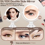 Topika Double-sided Makeup Mirror, Lighting Mirror, Rechargeable