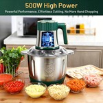 Topika 5L Meat Grinder Food Processor With Stainless Steel Bowl & 6-Blade