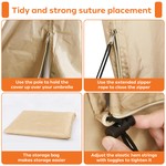 Topika Patio Umbrella Cover Large Umbrella Cover 420D Waterproof Cover