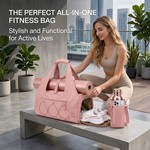 Topika Stylish Gym Bag With Shoe Compartment & Water Bottle Pouch