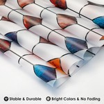 Topika Stained Glass Window Film, Privacy Window Sticker, Geometric